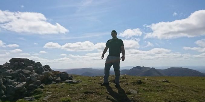 Lee Murphy Standing In The Mourne Mountains | Children In Crossfire